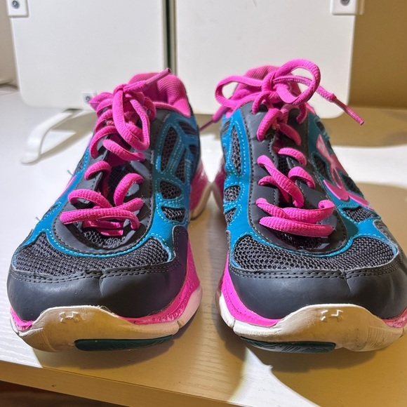 Under Armour Black and Pink Athletic Shoes - Picture 2 of 4